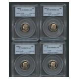 4- Mixed Roosevelt Dimes PCGS PR69 DCAM