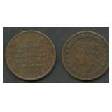 2- Mixed Hard Times Tokens 1837