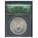 2021 ASE Silver Eagle Type 1 ANACS MS 70