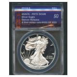 2018-S ASE Silver Eagle ANACS PR70 DCAM