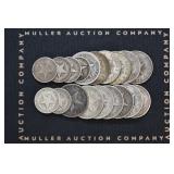(2.51 ozt TW) 19- Mixed Cuba .900 Silver Coins