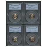 4- Mixed Roosevelt Dimes PCGS PR69 DCAM