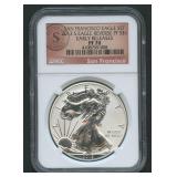 2012-S ASE Silver Eagle NGC Reverse PF 70