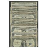 50- Mixed 1935 $1 Silver Certificates Blue Seal