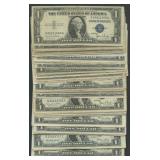 50- Mixed 1935 $1 Silver Certificates Blue Seal
