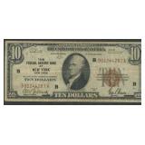 1929 $10 Federal Reserve Bank Note FR-1860B