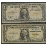 2- 1935A $1 Silver Certificates $1 N Africa FR-230
