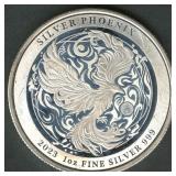 2023 Niue $2 Silver Phoenix Proof .999 Silver 1 oz