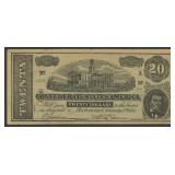 Confederate Currency $20  Feb 17, 1864 CS-67