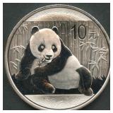 2015 China Panda 10Yn .999 Silver 1 ozt