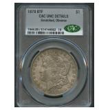 1878 8TF Morgan Silver Dollar CAC UNC Details