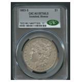 1883-S Morgan Silver Dollar CAC AU Details