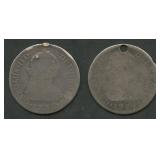 2- 1777 Mexico 2 Reales .903 Silver Coins