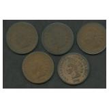 5- 1873 Indian Head Cents