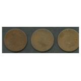 3- 1872 Indian Head Cents
