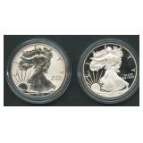American Eagle SF Two-Coin Silver Proof Set OGP
