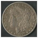 1887-S Morgan Silver Dollar