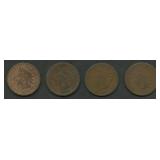 4- 1878 Indian Head Cents
