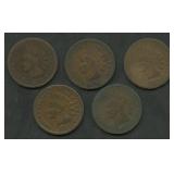 5- 1875 Indian Head Cents