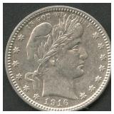 1916-D Liberty Head Barber Quarter