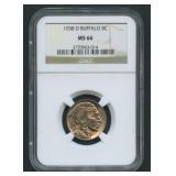 1938-D Buffalo Nickel NGC MS 66, D/D (?)