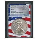 2020 ASE Silver Eagle NGC MS 70
