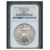 2010 ASE Silver Eagle NGC MS 69