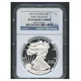 2012-W ASE Silver Eagle NGC PF69 Ultra Cameo