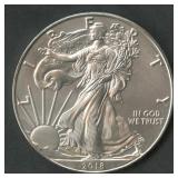 2018 ASE American Silver $1 Eagle