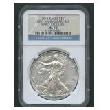 2011 ASE Silver Eagle NGC MS 70
