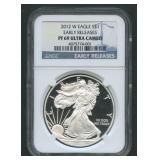 2012-W ASE Silver Eagle NGC PF69 Ultra Cameo
