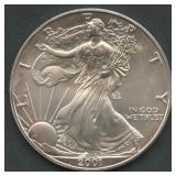 2001 ASE American Silver $1 Eagle
