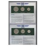 1948 and 1949 Silver Coins- 3 Piece Sets