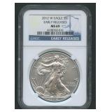 2012-W ASE Silver Eagle NGC MS 69