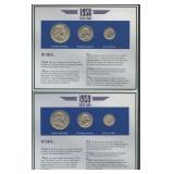 1958 and 1959 Silver Coins- 3 Piece Sets