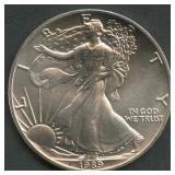 1989 ASE American Silver $1 Eagle