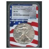 2020 ASE Silver Eagle NGC MS 70