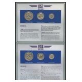 1956 and 1957 Silver Coins- 3 Piece Sets