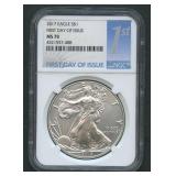 2017 ASE Silver Eagle NGC MS 70