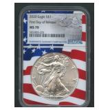 2020 ASE Silver Eagle NGC MS 70