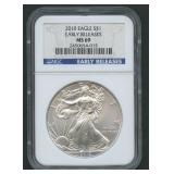 2010 ASE Silver Eagle NGC MS 69