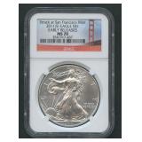 2011 (S) ASE Silver Eagle NGC MS 70