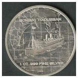 SS Tilawa .999 Silver Round 1 ozt