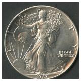 1987 ASE American Silver $1 Eagle