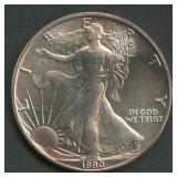 1990 ASE American Silver $1 Eagle