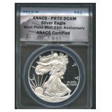 2013-W ASE Silver Eagle ANACS PR70 DCAM