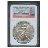 2011 (S) ASE Silver Eagle NGC MS 69