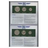 1944 and 1945 Silver Coins- 3 Piece Sets