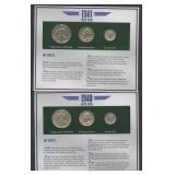 1940 and 1941 Silver Coins- 3 Piece Sets
