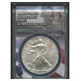 2021 ASE Silver Eagle Type 1 ANACS MS 70